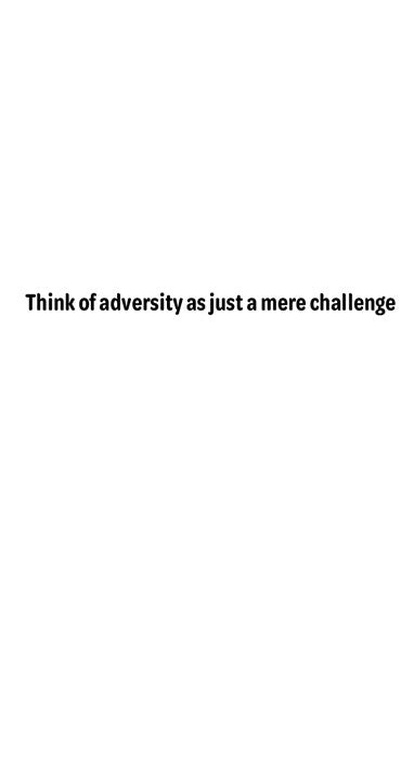 Meme - Adversity - a mere challenge