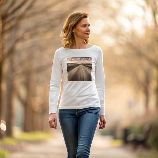 Road less traveled (alternative) - Womens Long Sleeve Tee