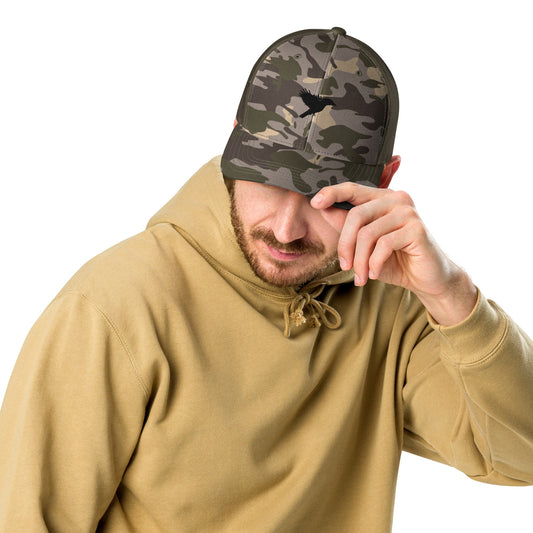 Trucker Cap - Camouflage with Black kookaburra logo