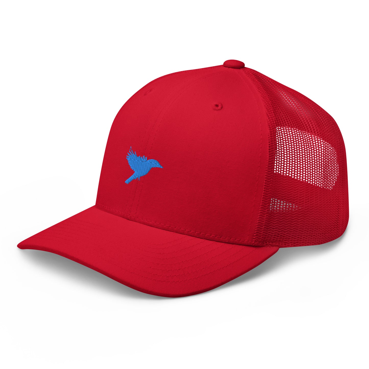 Trucker Cap - Red with Light Blue kookaburra logo