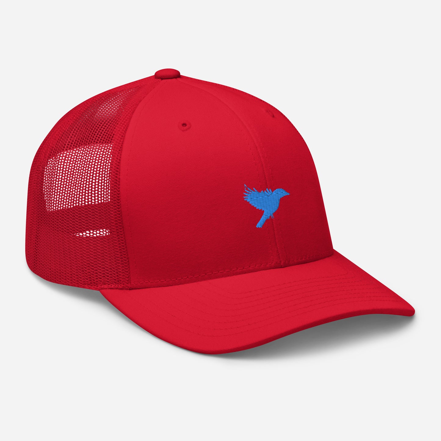 Trucker Cap - Red with Light Blue kookaburra logo