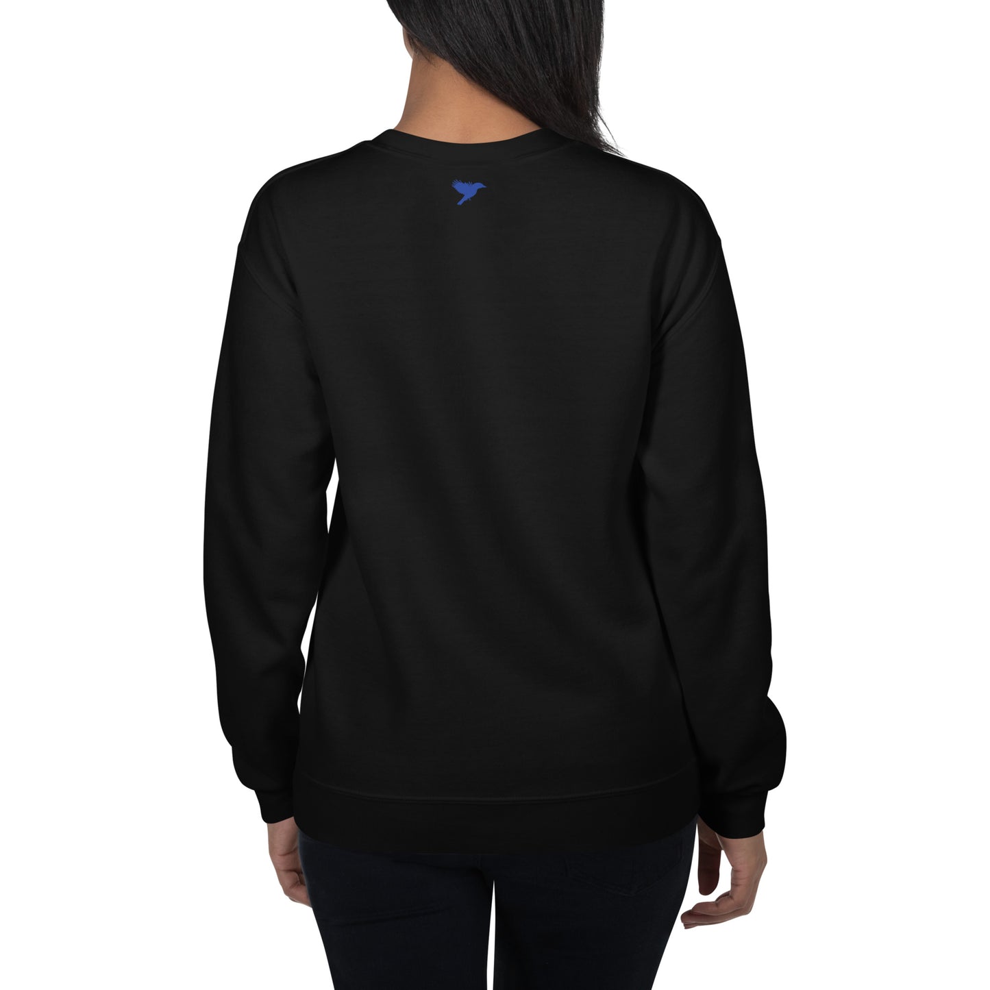 Low Hanging Fruit - Blue Text - Womens Sweatshirt