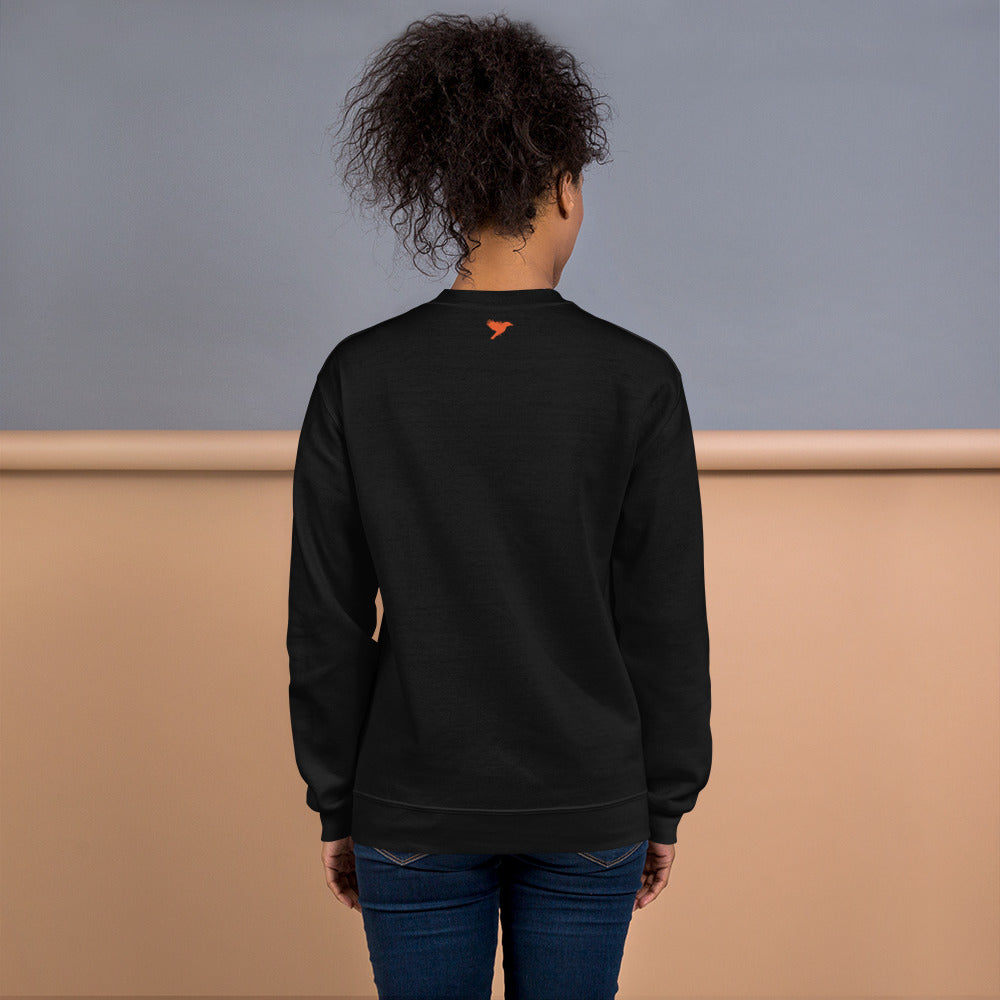 Product of - Orange Text - Womens Sweatshirt