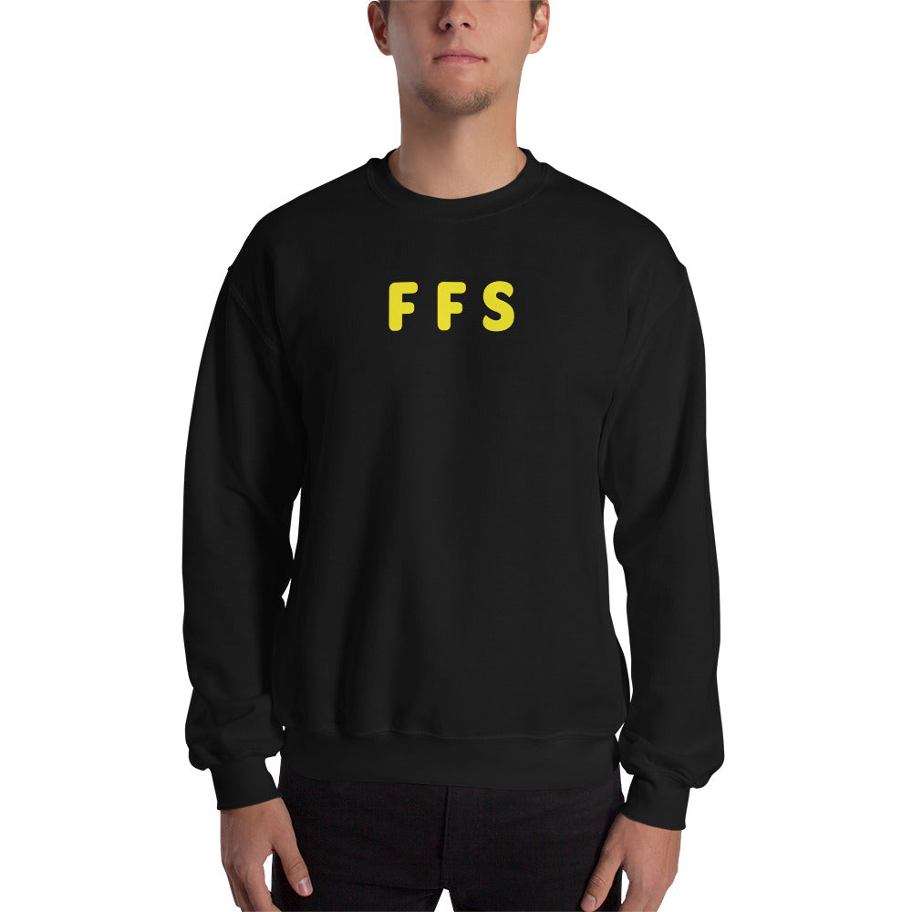 FFS - Yellow Text - Mens Sweatshirt