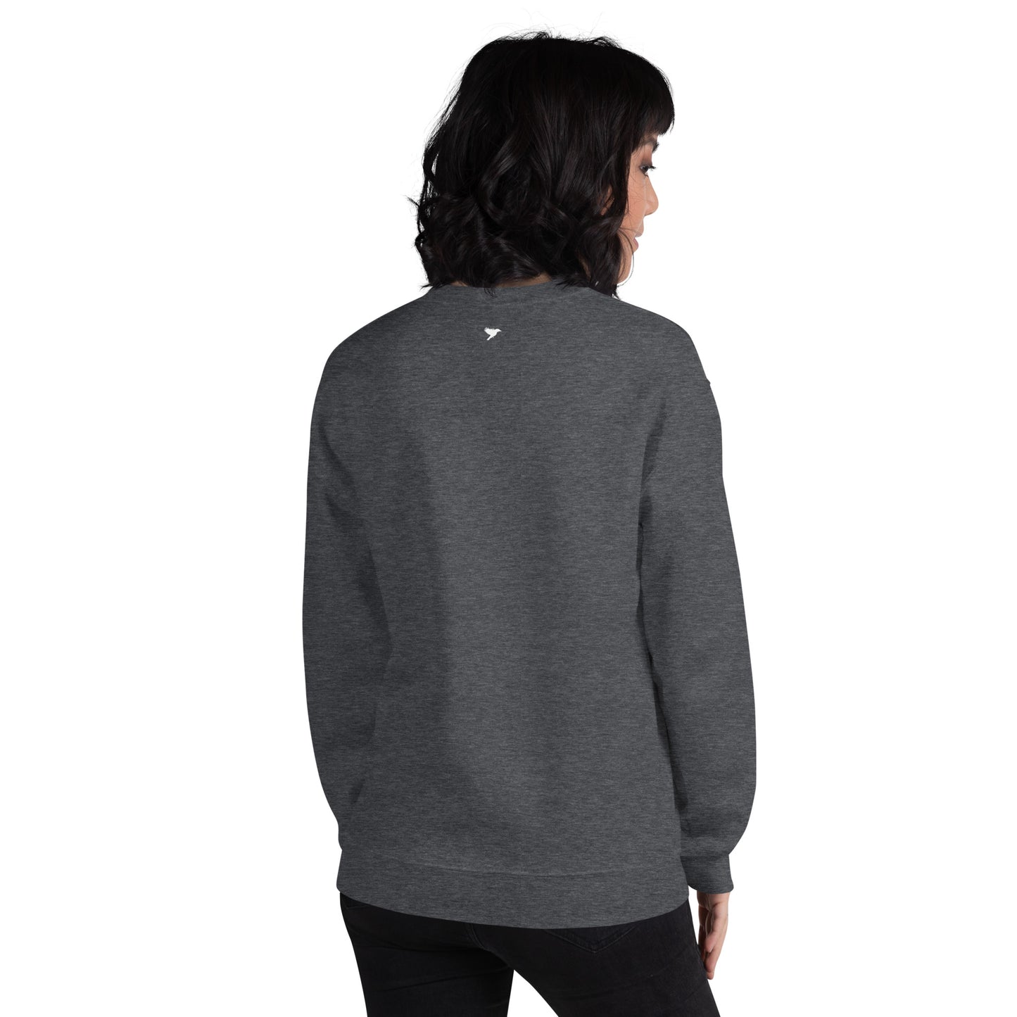 Back in the room - White Text - Womens Sweatshirt