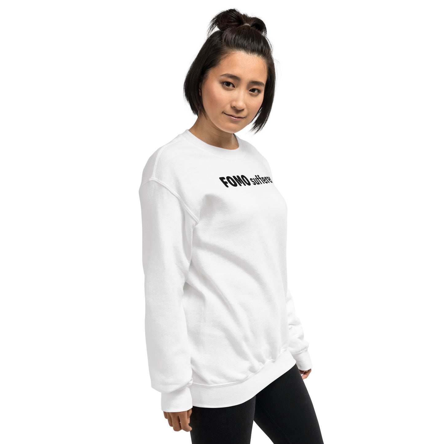 FOMO sufferer - Black Text - Womens Sweatshirt