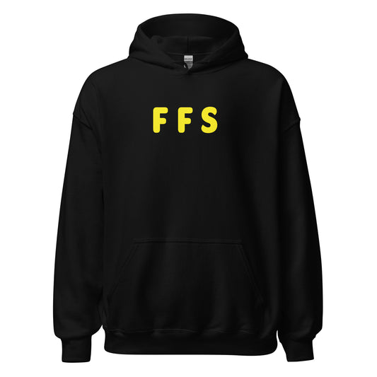 FFS - Yellow Text - Mens Hoodie