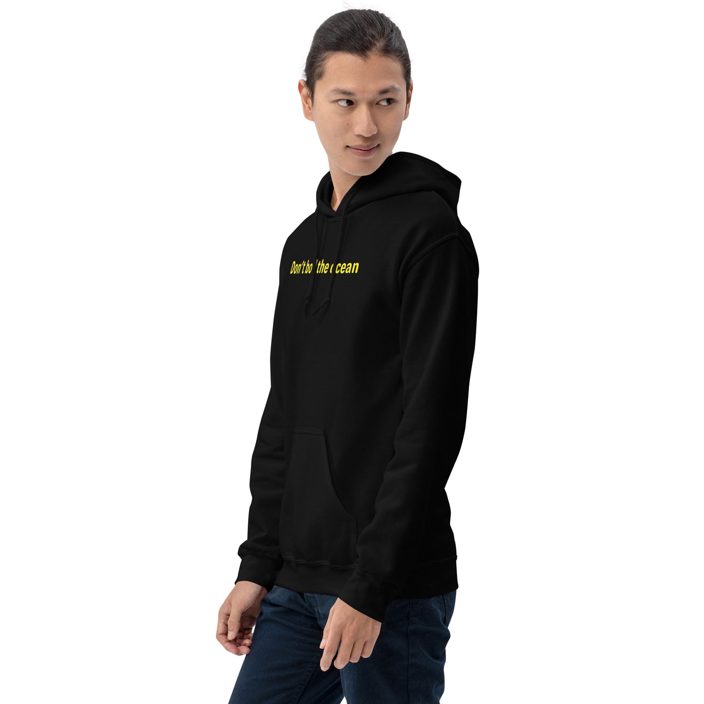 Don't boil the ocean - Yellow Text - Mens Hoodie