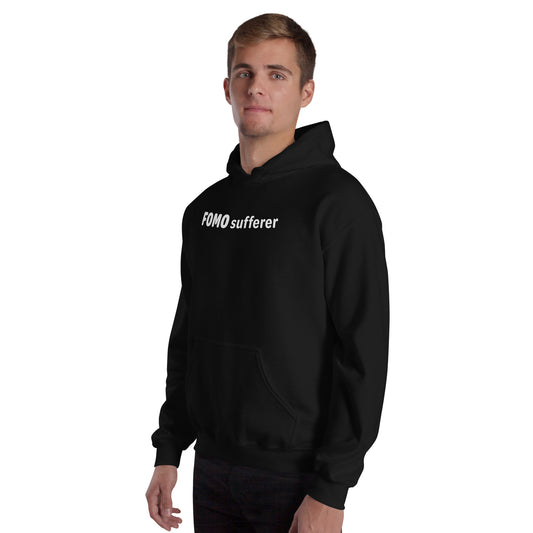 FOMO Sufferer - White text - Mens Hoodie