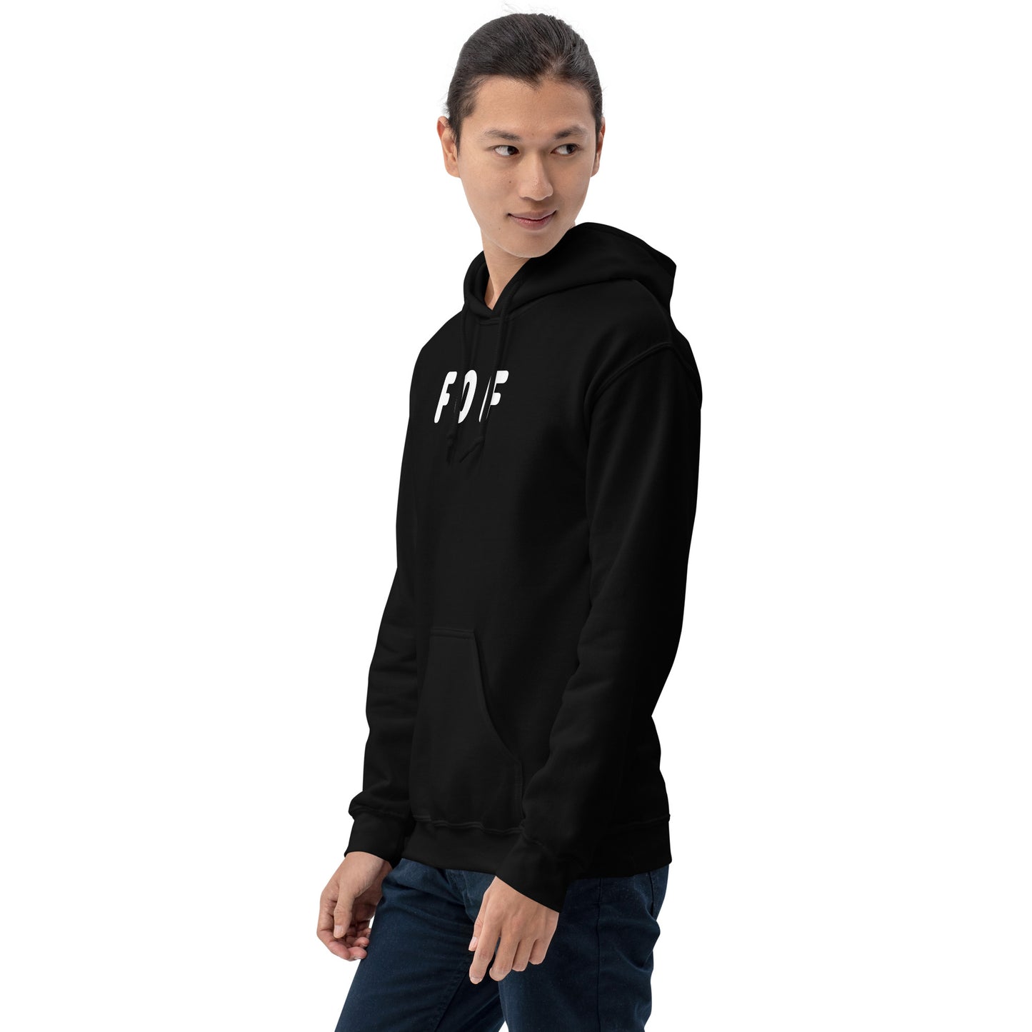 FOF - White text - Mens Hoodie