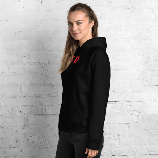 GSD - Red Text - Womens Hoodie