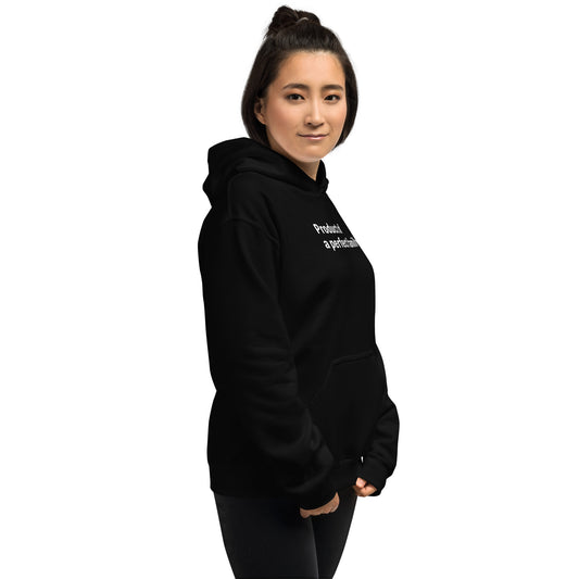 Product of - White text - Womens hoodie