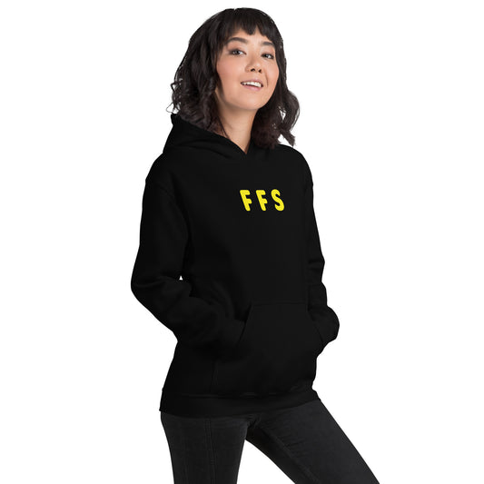 FFS - Yellow Text - Womens Hoodie