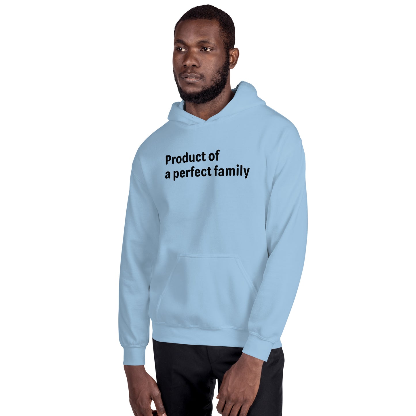 Product of - Black Text - Mens Hoodie