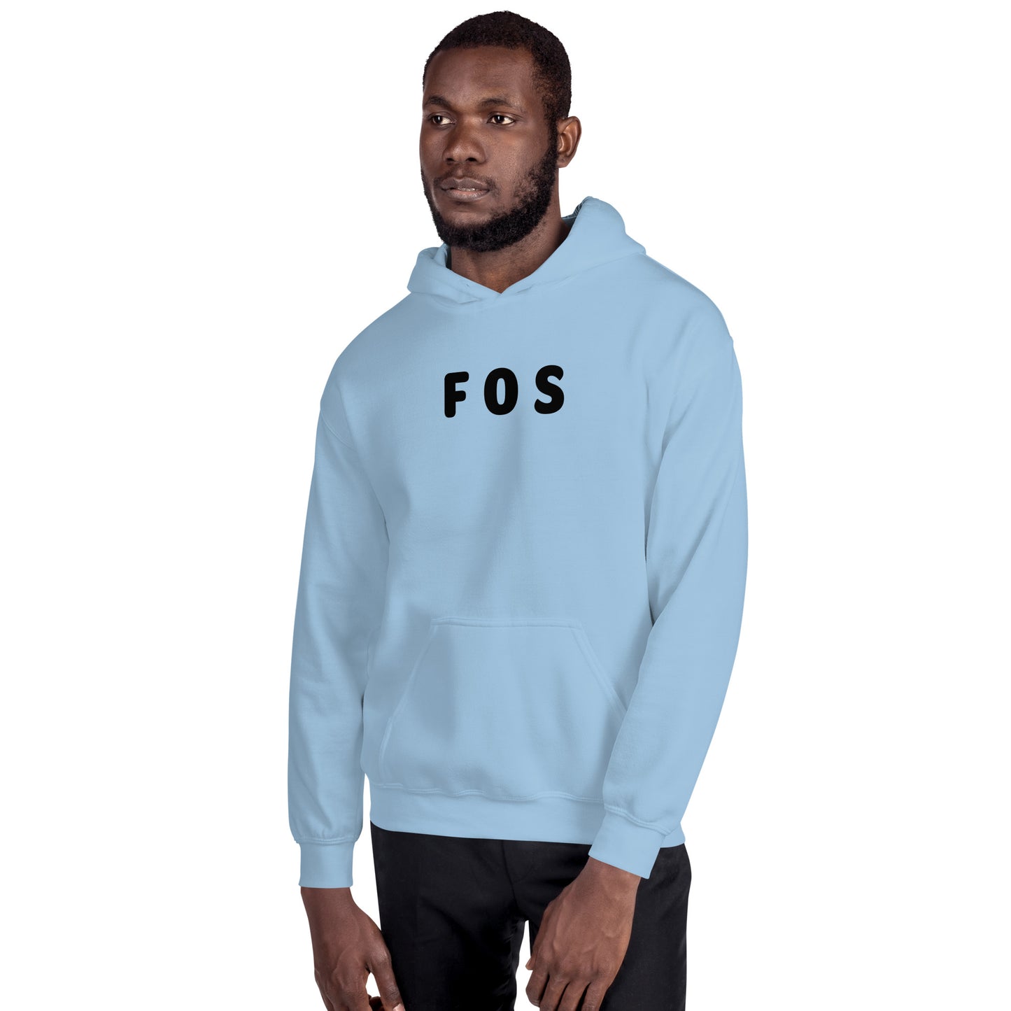 FOS - Black Text - Mens Hoodie