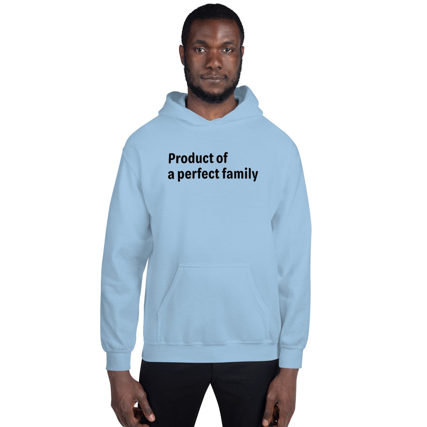 Product of - Black Text - Mens Hoodie