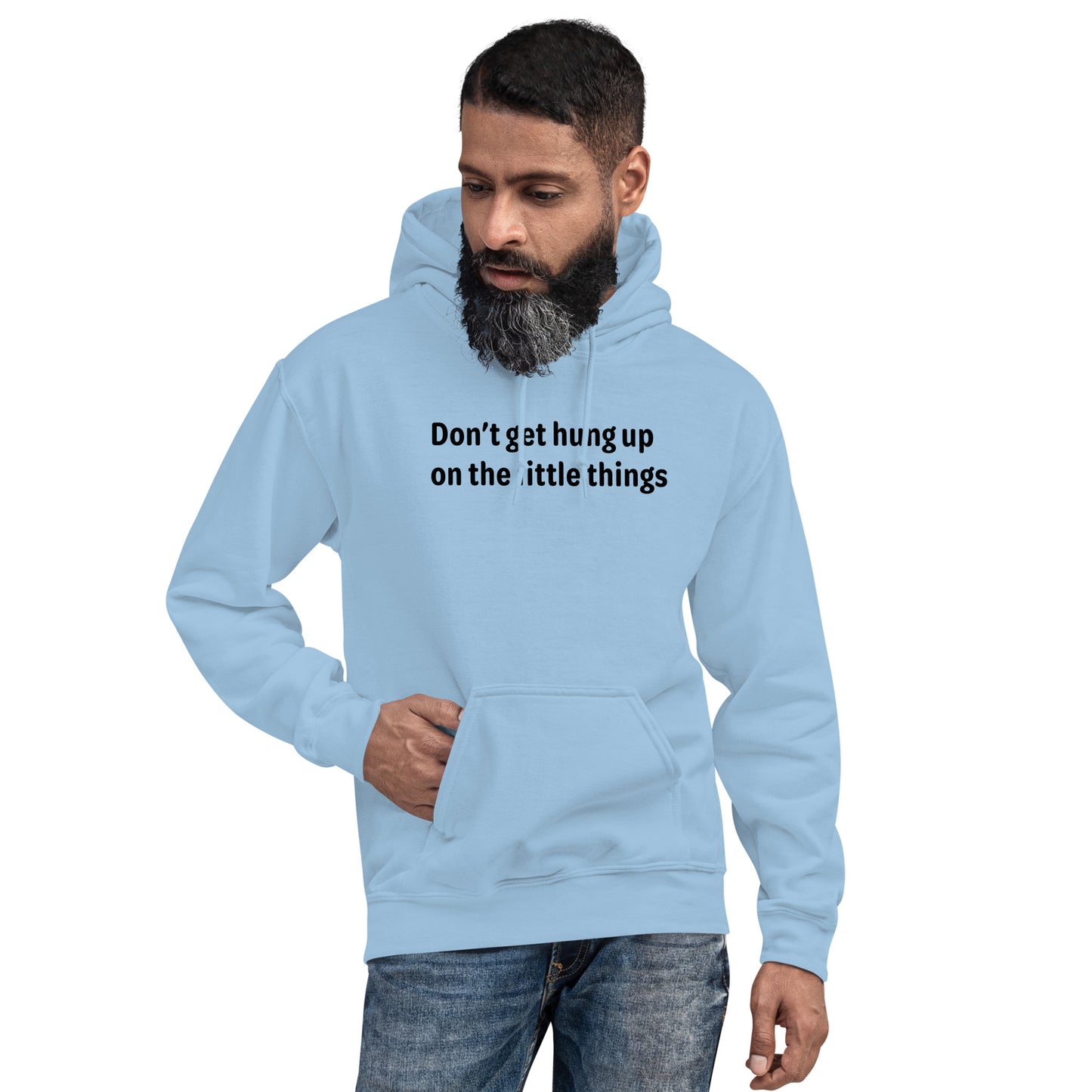 Little things - Black Text - Mens Hoodie