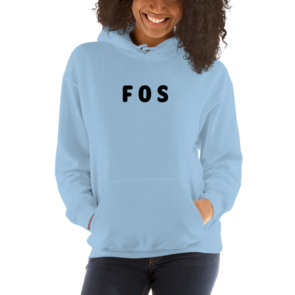 FOS - Black Text - Womens Hoodie