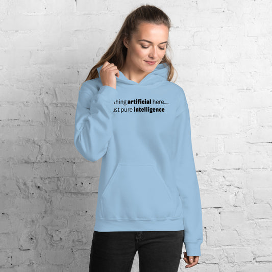 Artificial Intelligence - Black Text - Womens Hoodie