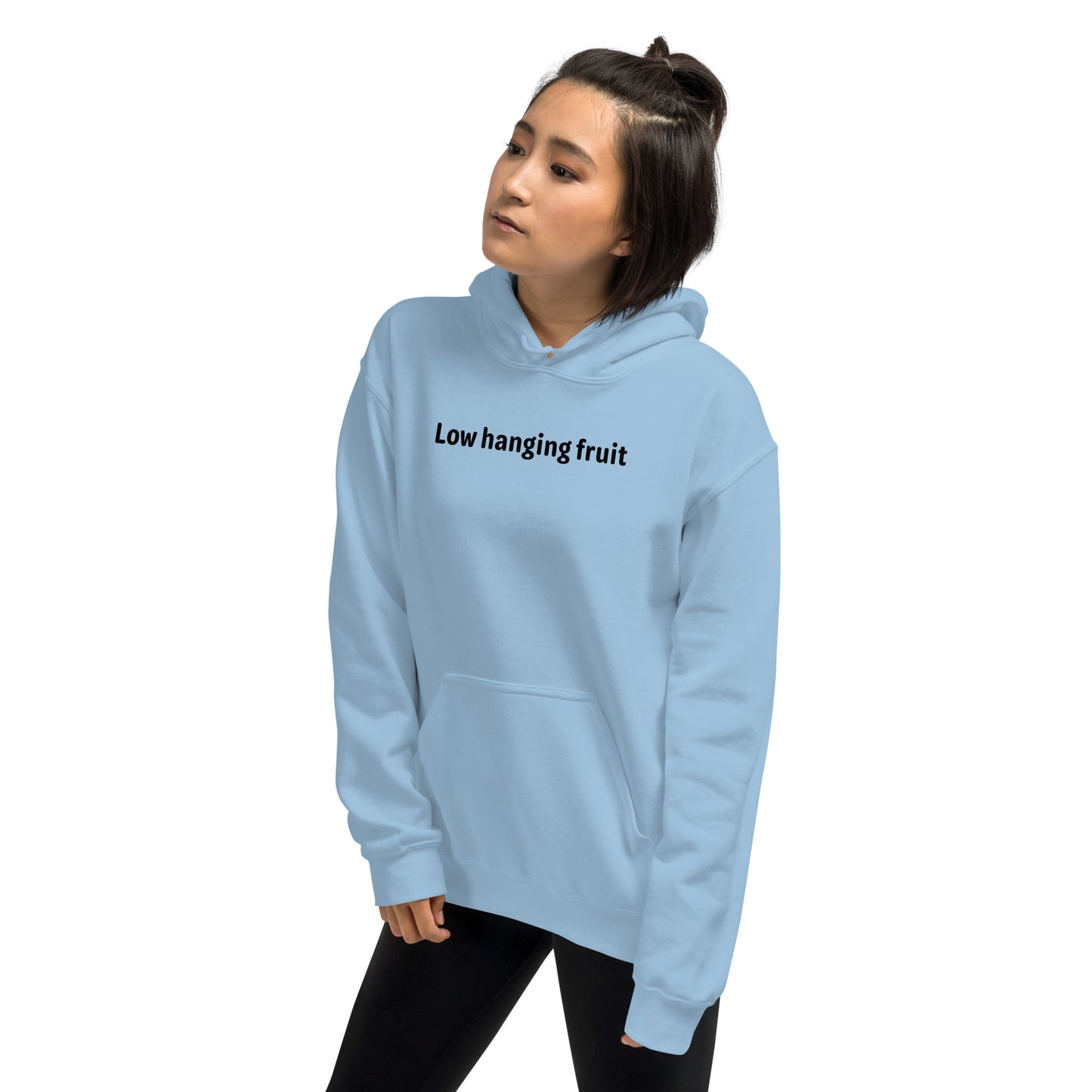 Low hanging fruit - Black Text - Womens Hoodie