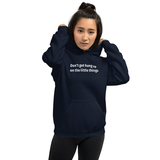 Little things - White text - Womens Hoodie