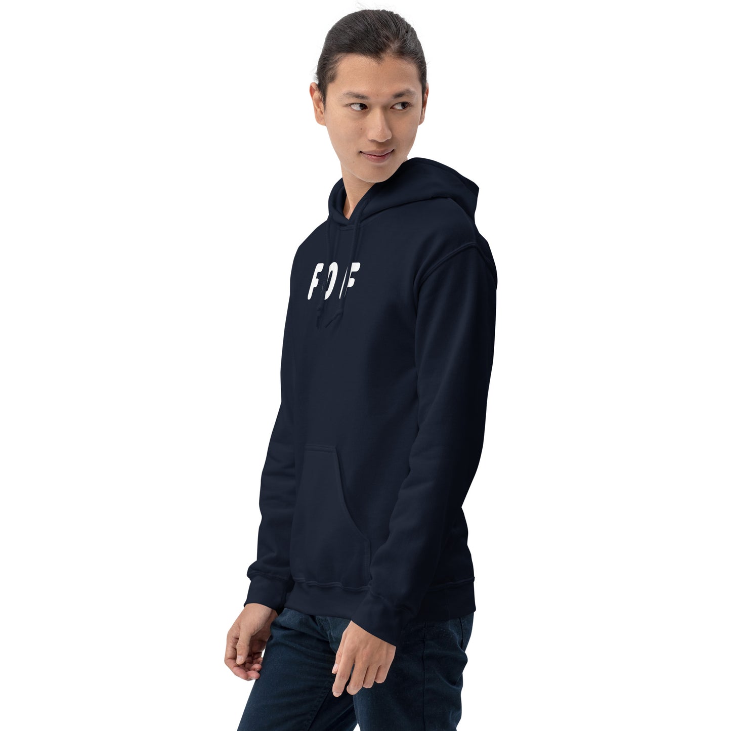 FOF - White text - Mens Hoodie