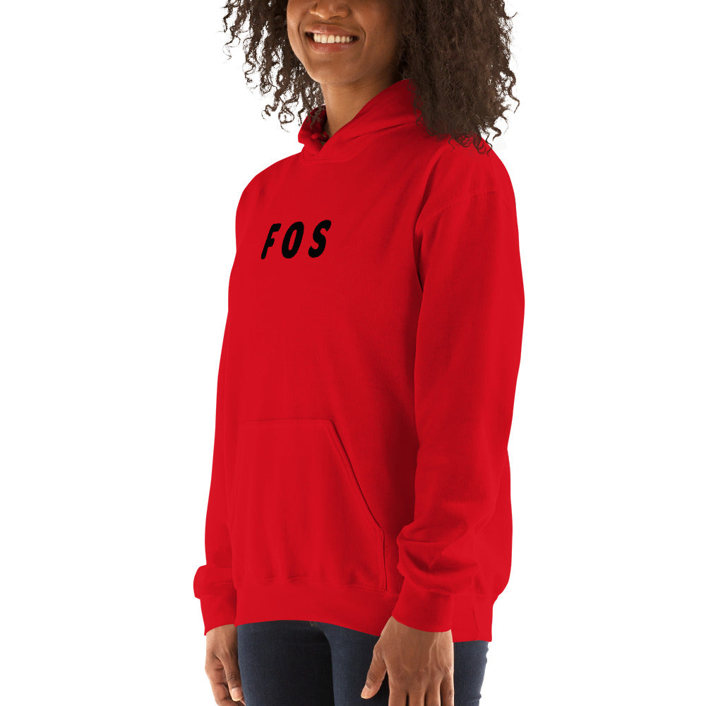 FOS - Black Text - Womens Hoodie