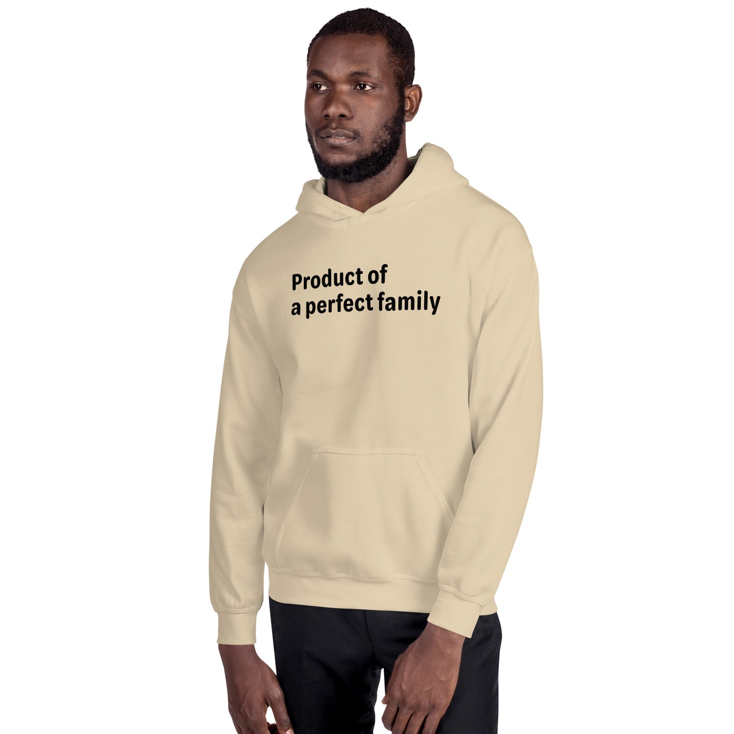 Product of - Black Text - Mens Hoodie