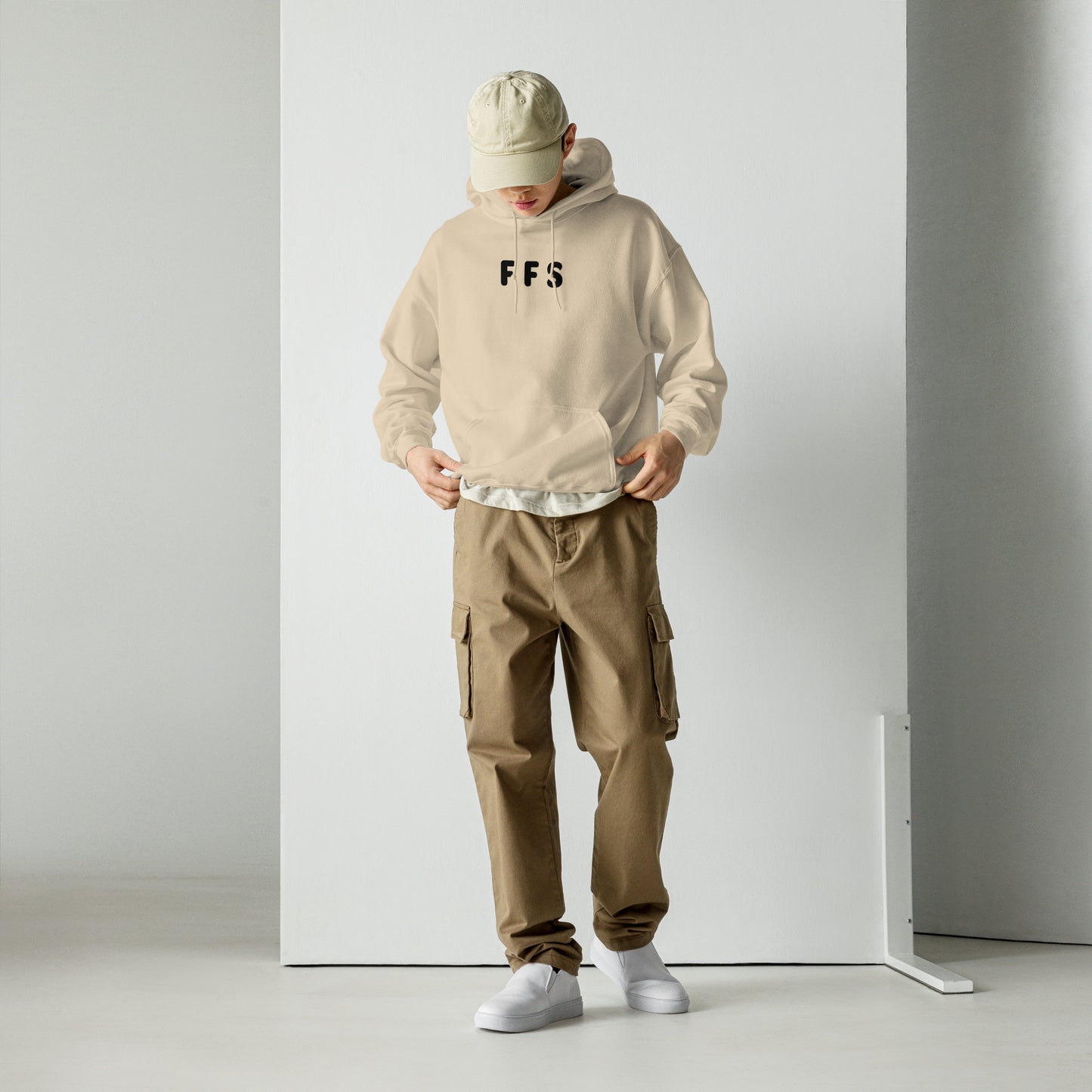 FFS - Black Text - Mens Hoodie