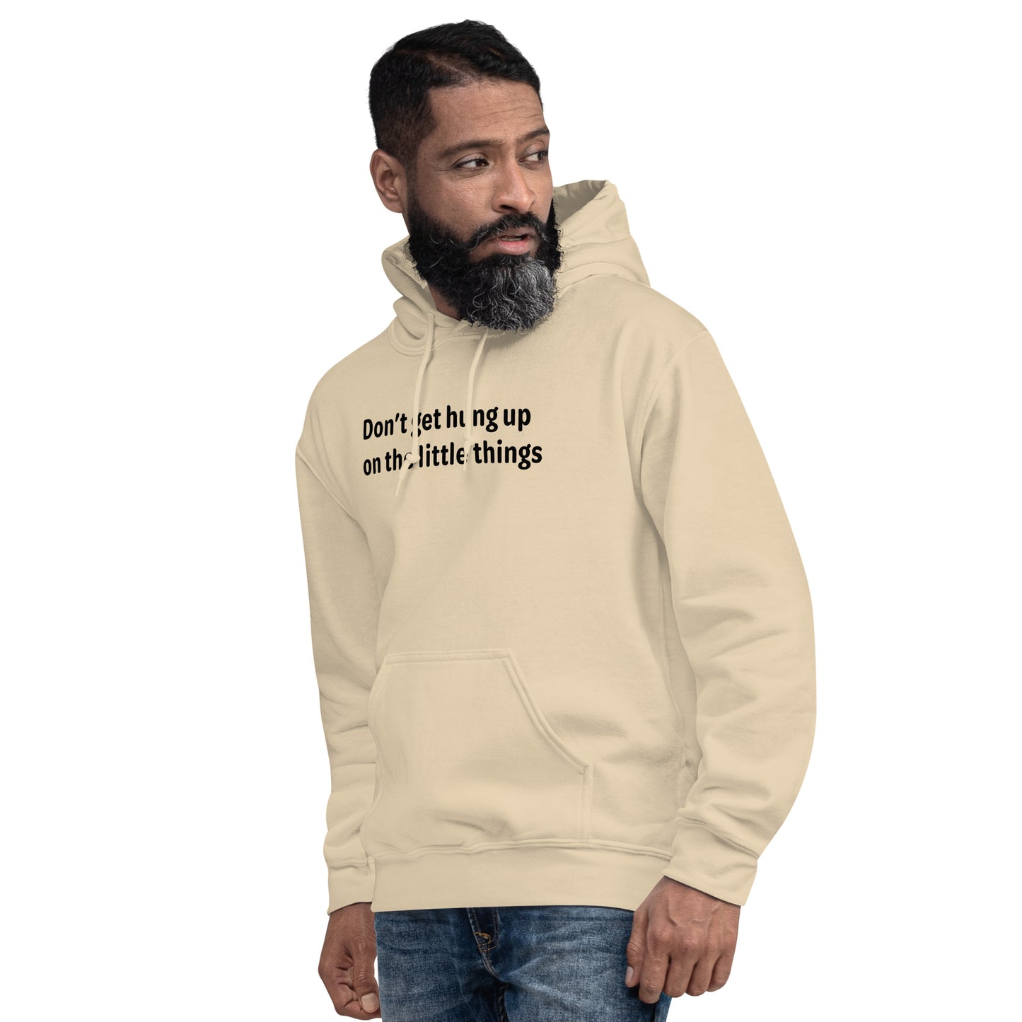 Little things - Black Text - Mens Hoodie