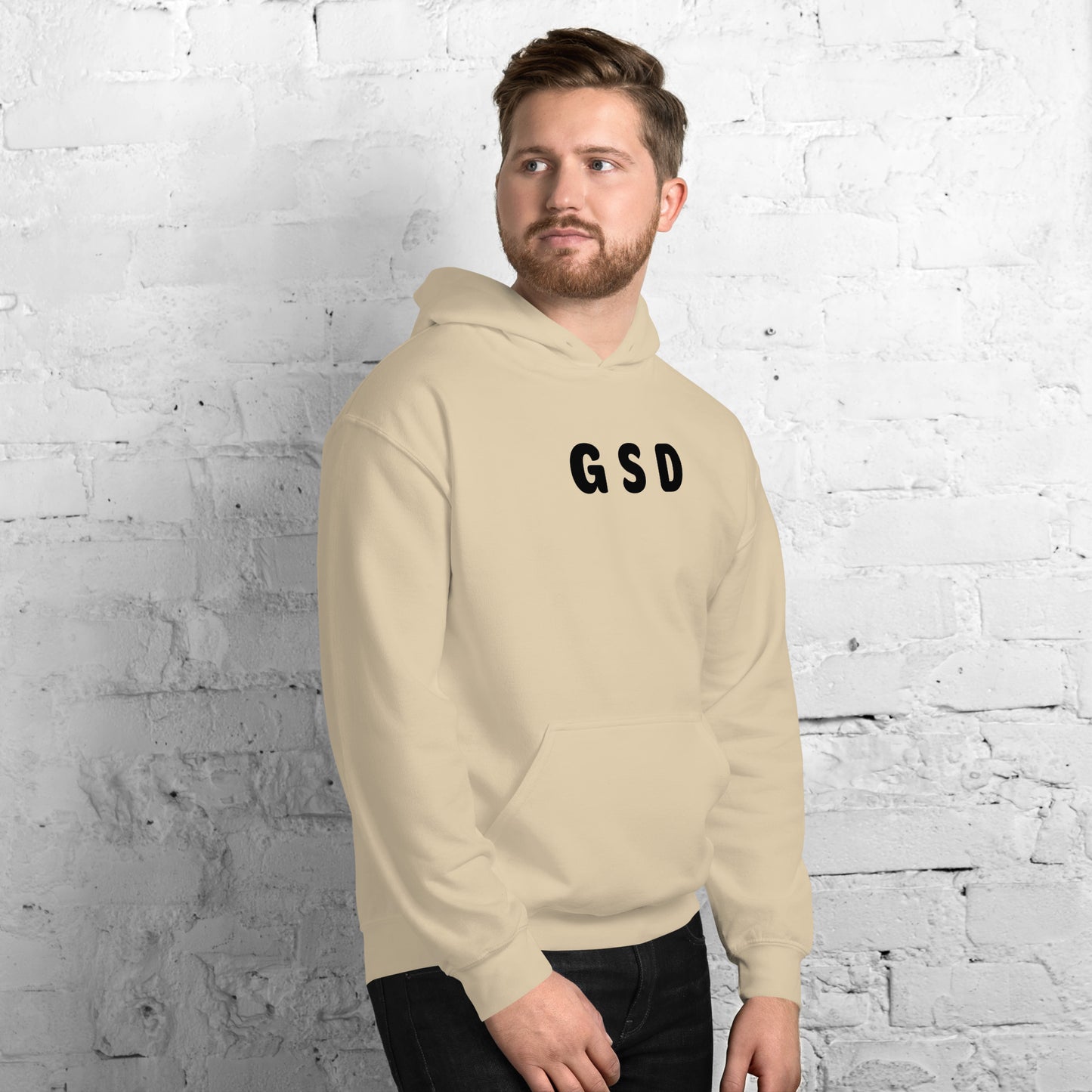 GSD - Black Text - Mens Hoodie