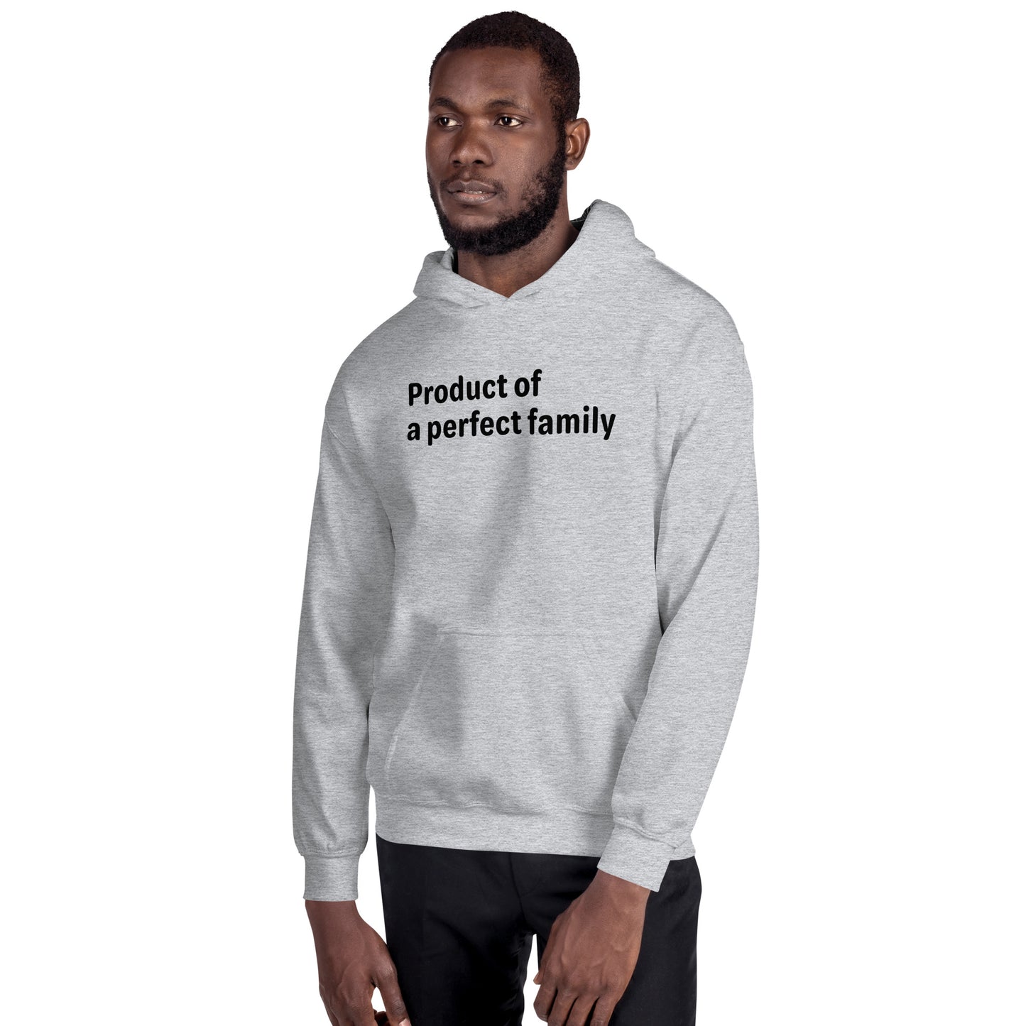 Product of - Black Text - Mens Hoodie