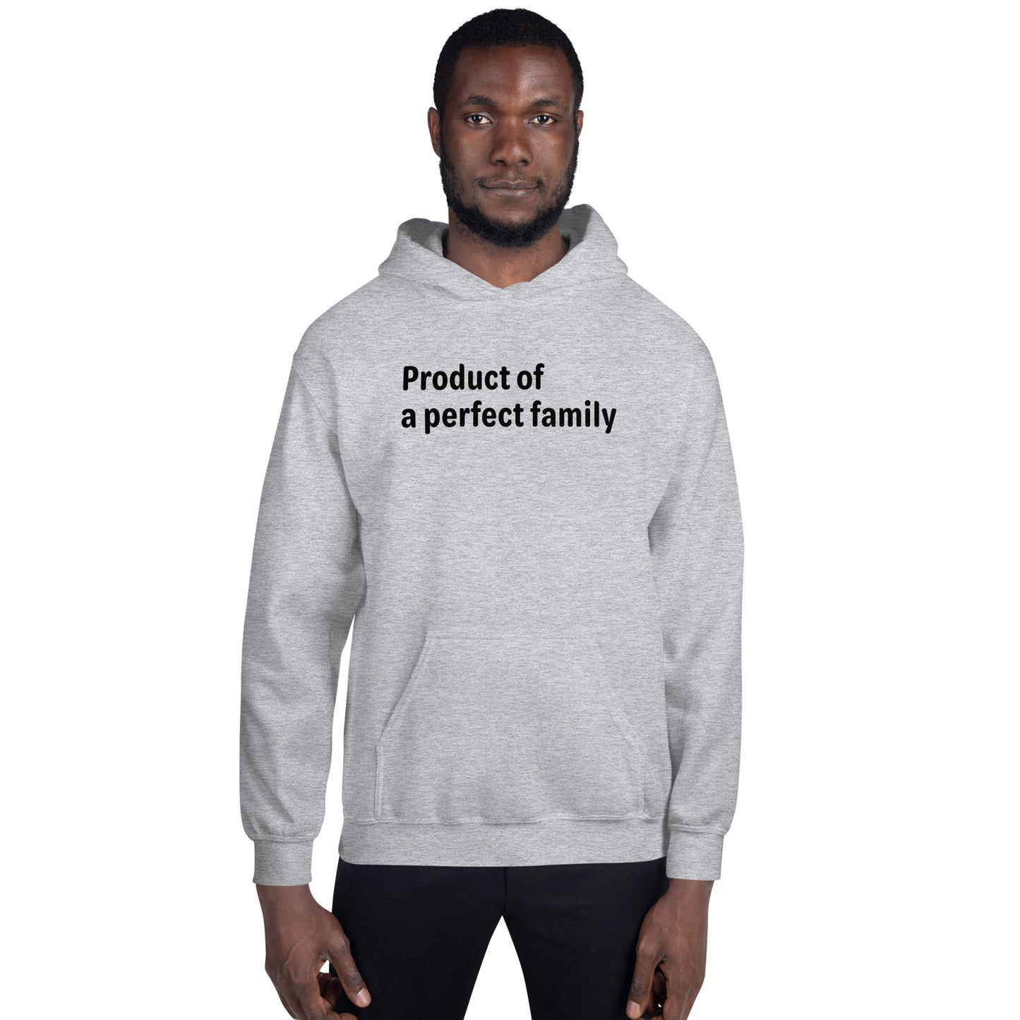 Product of - Black Text - Mens Hoodie