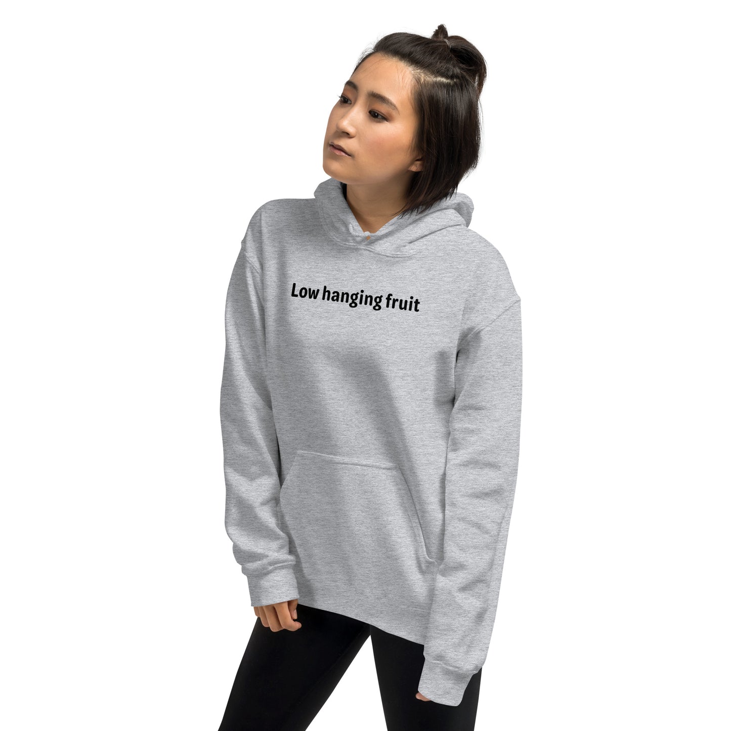 Low hanging fruit - Black Text - Womens Hoodie