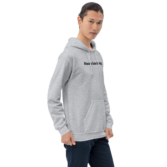 Always time for hugs - Black Text - Mens Hoodie