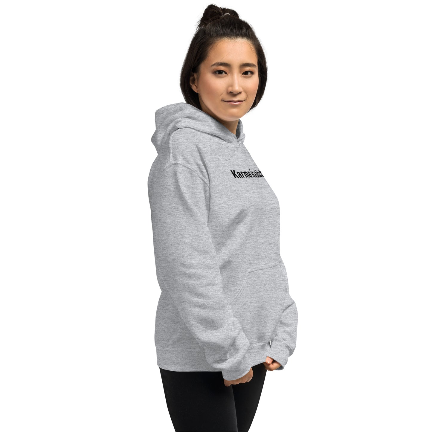 Karma is a bitch - Black text - Womens hoodie