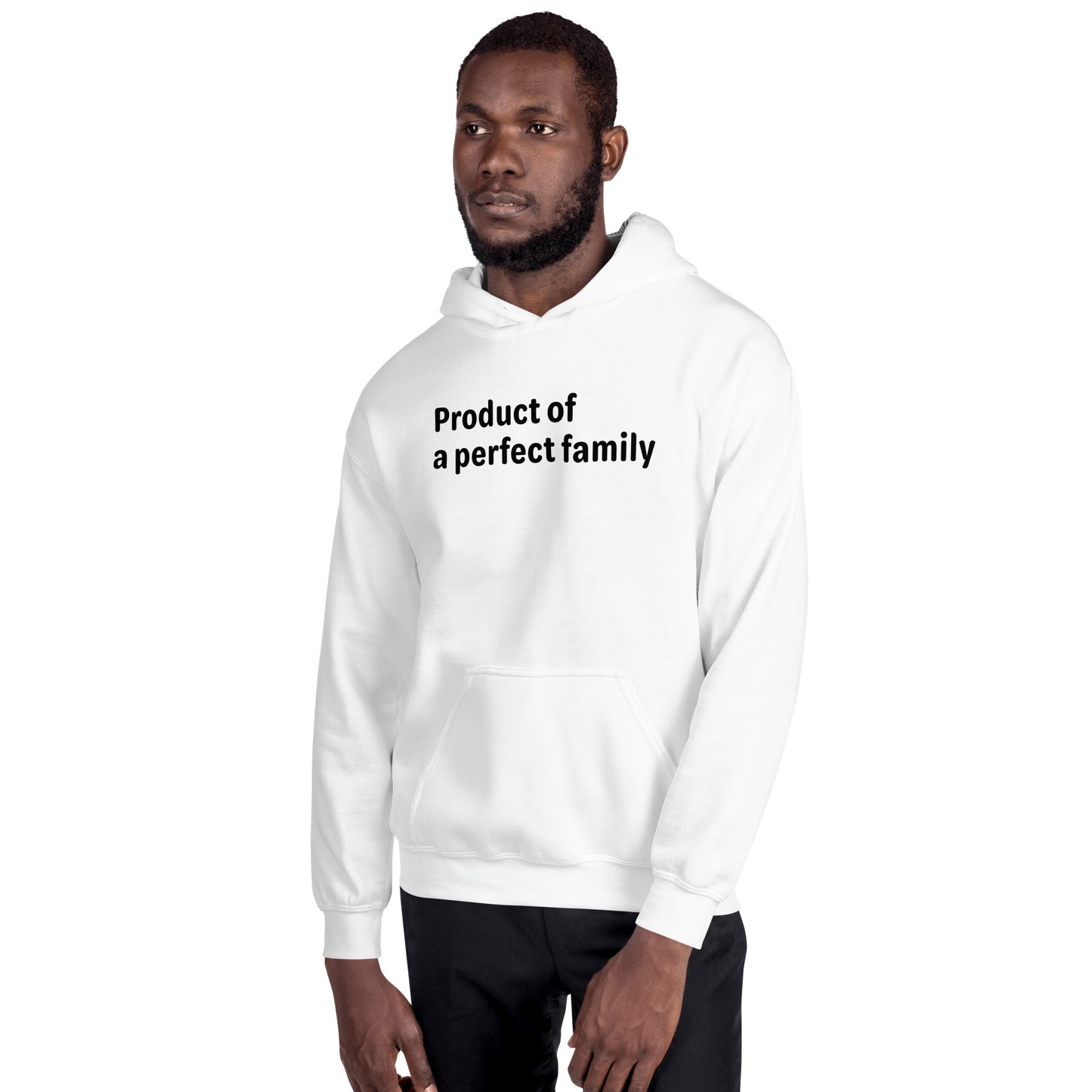 Product of - Black Text - Mens Hoodie