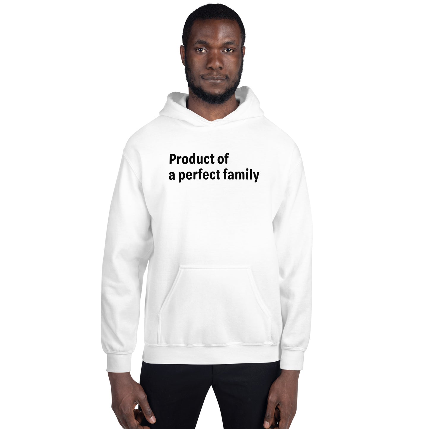 Product of - Black Text - Mens Hoodie