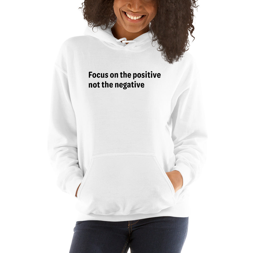 Positive Focus - Black Text - Womens Hoodie