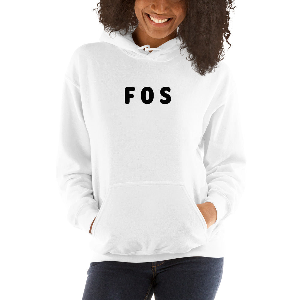 FOS - Black Text - Womens Hoodie