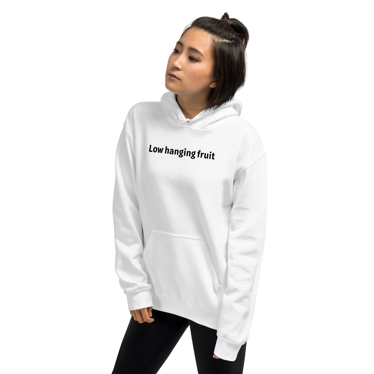 Low hanging fruit - Black Text - Womens Hoodie