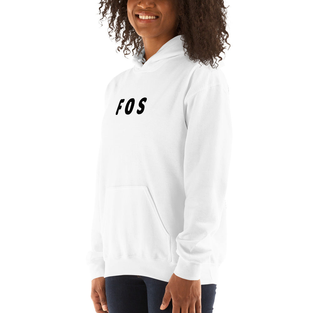 FOS - Black Text - Womens Hoodie