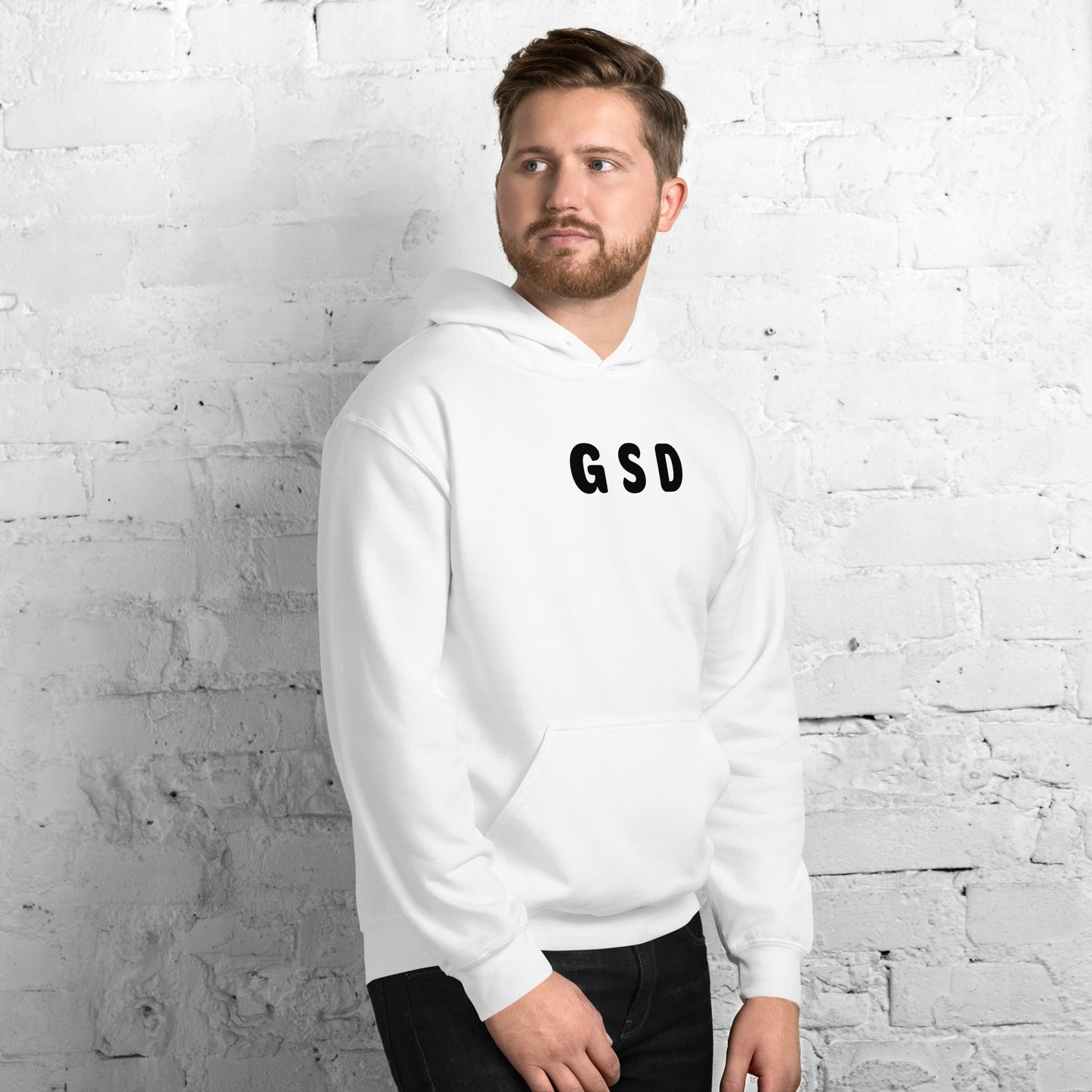 GSD - Black Text - Mens Hoodie