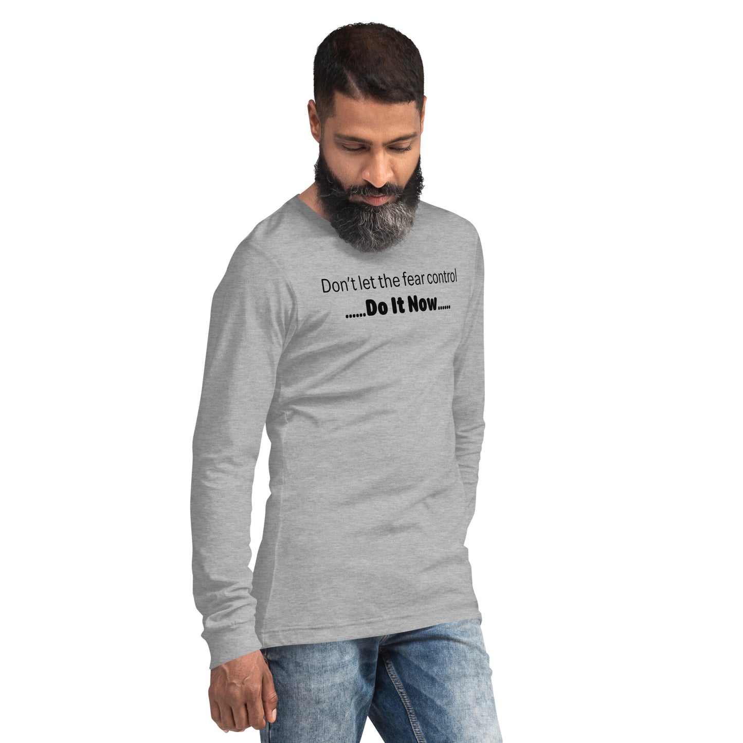 Fear - Black text - Mens Long Sleeve Tee