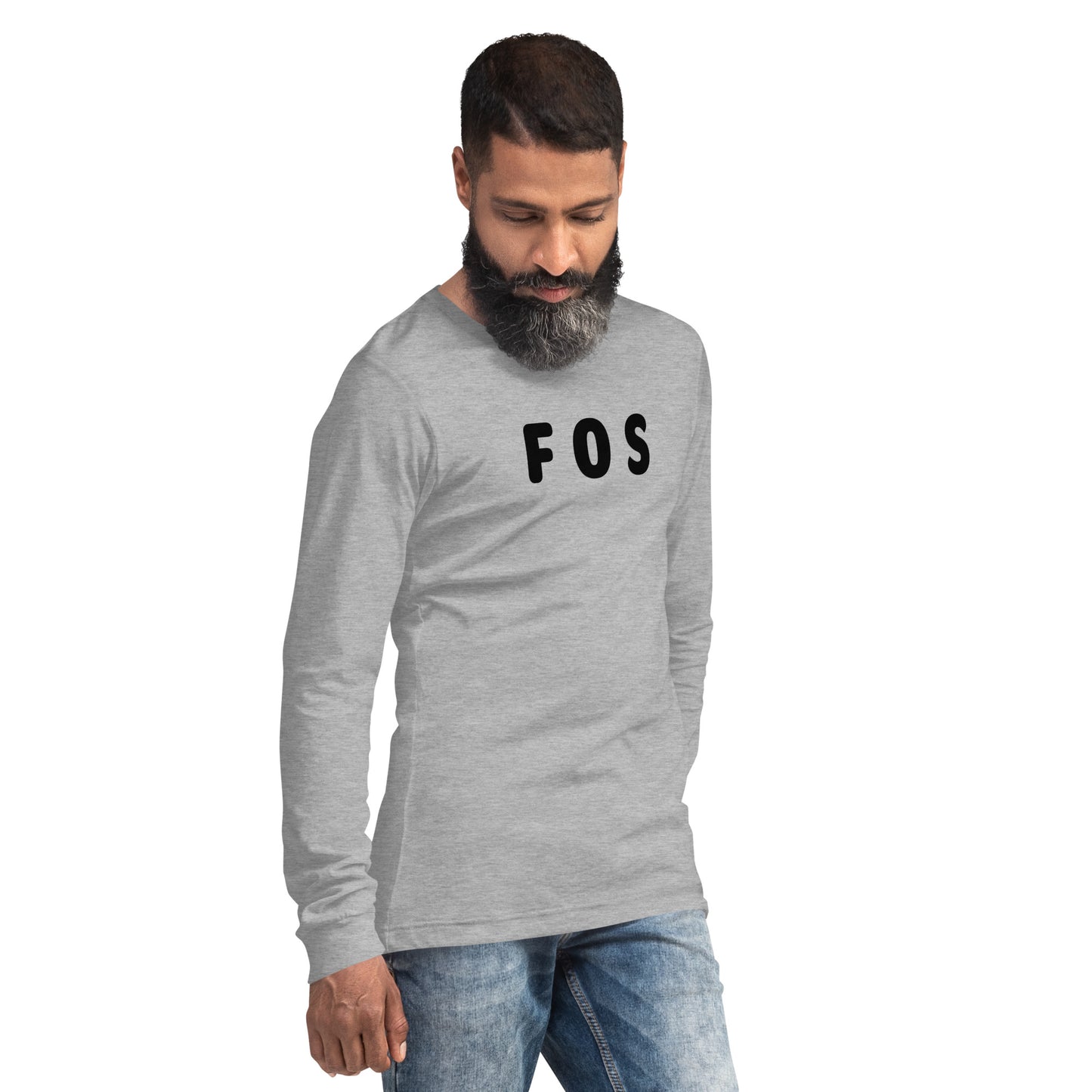 FOS - Black text - Mens Long Sleeve Tee