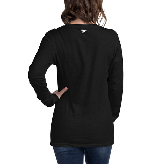 Don't poke the bear - White text - Womens Long Sleeve Tee