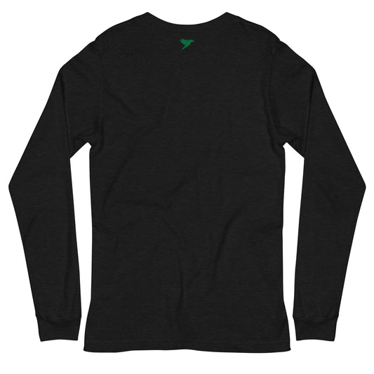 Less is more - Green text - Mens Long Sleeve Tee