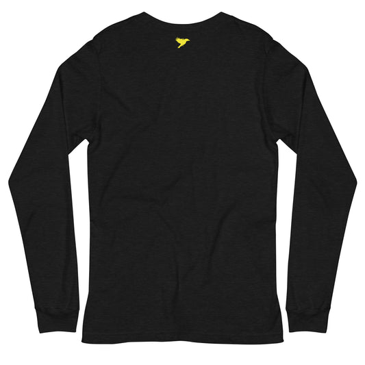 Fashion is pain - Yellow text - Womens Long Sleeve Tee