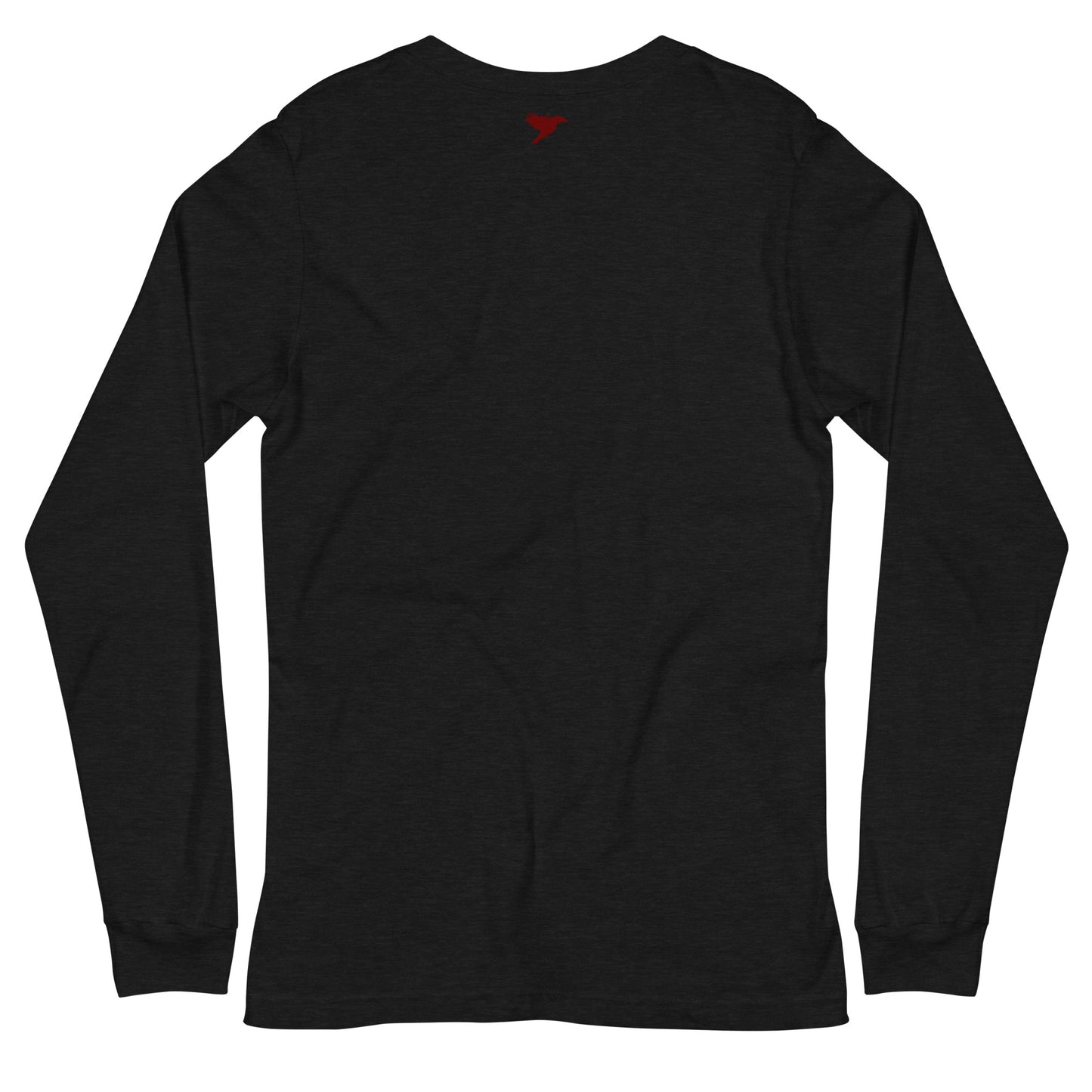 Outcomes focused - Red text - Mens Long Sleeve Tee