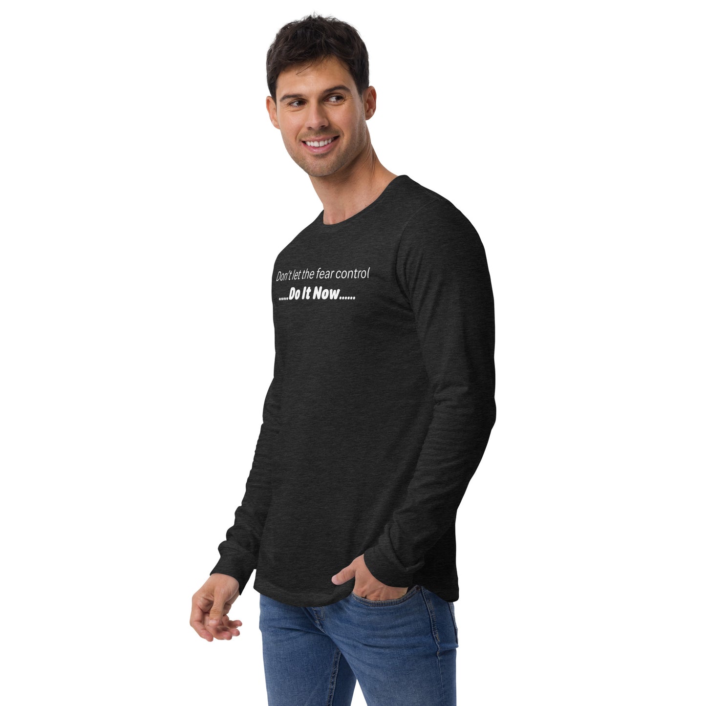 Fear - White text - Mens Long Sleeve Tee